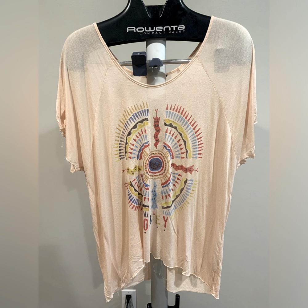 Peach Obey Top